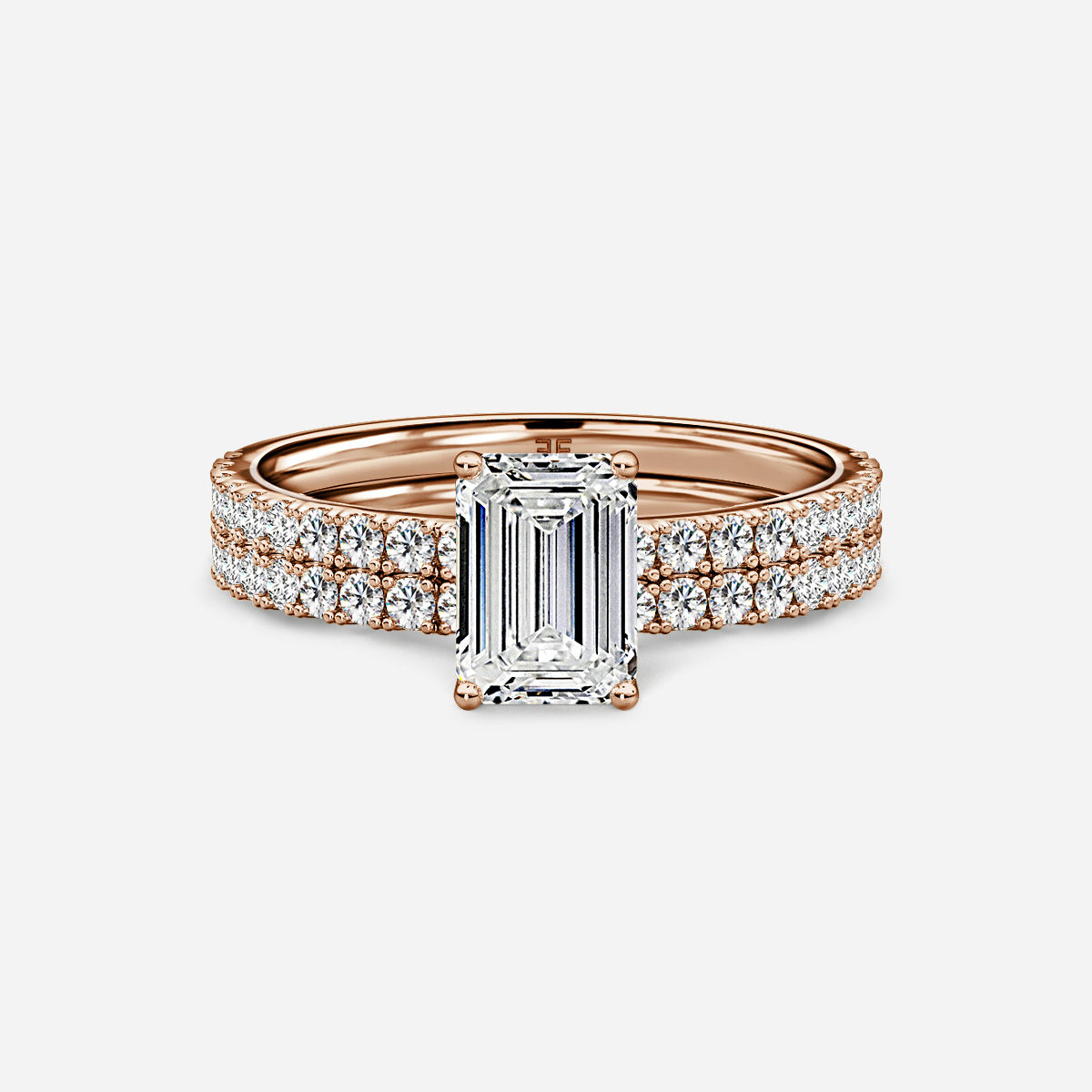 Jennifer Pavé Band Bridal Set