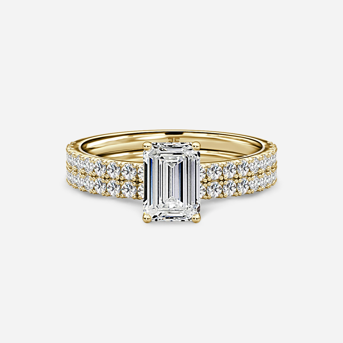 Jennifer Pavé Band Bridal Set
