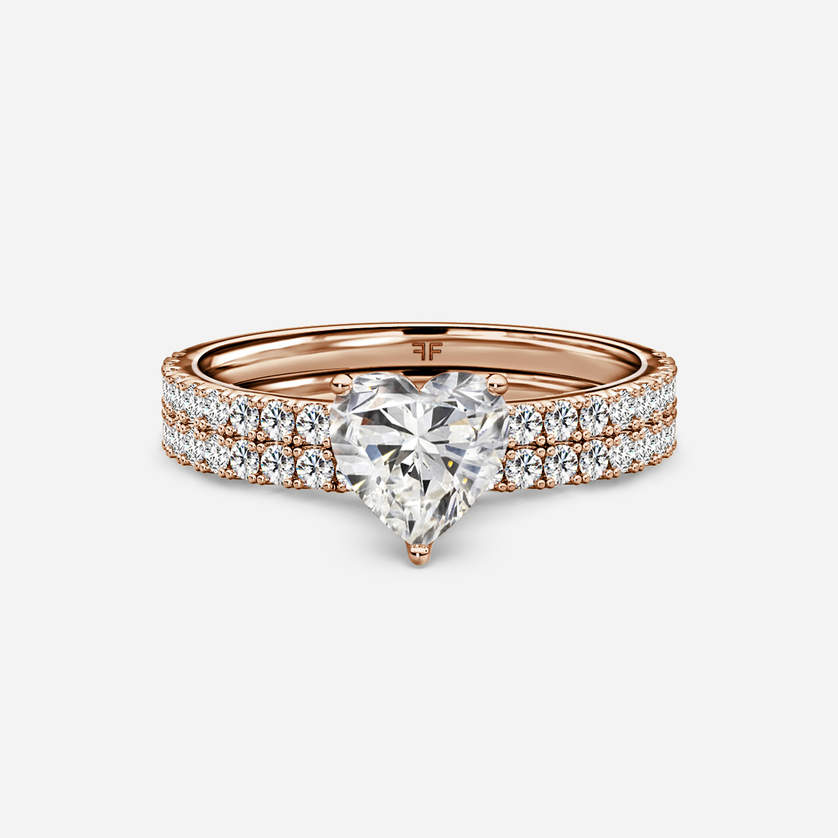 Jennifer Pavé Band Bridal Set