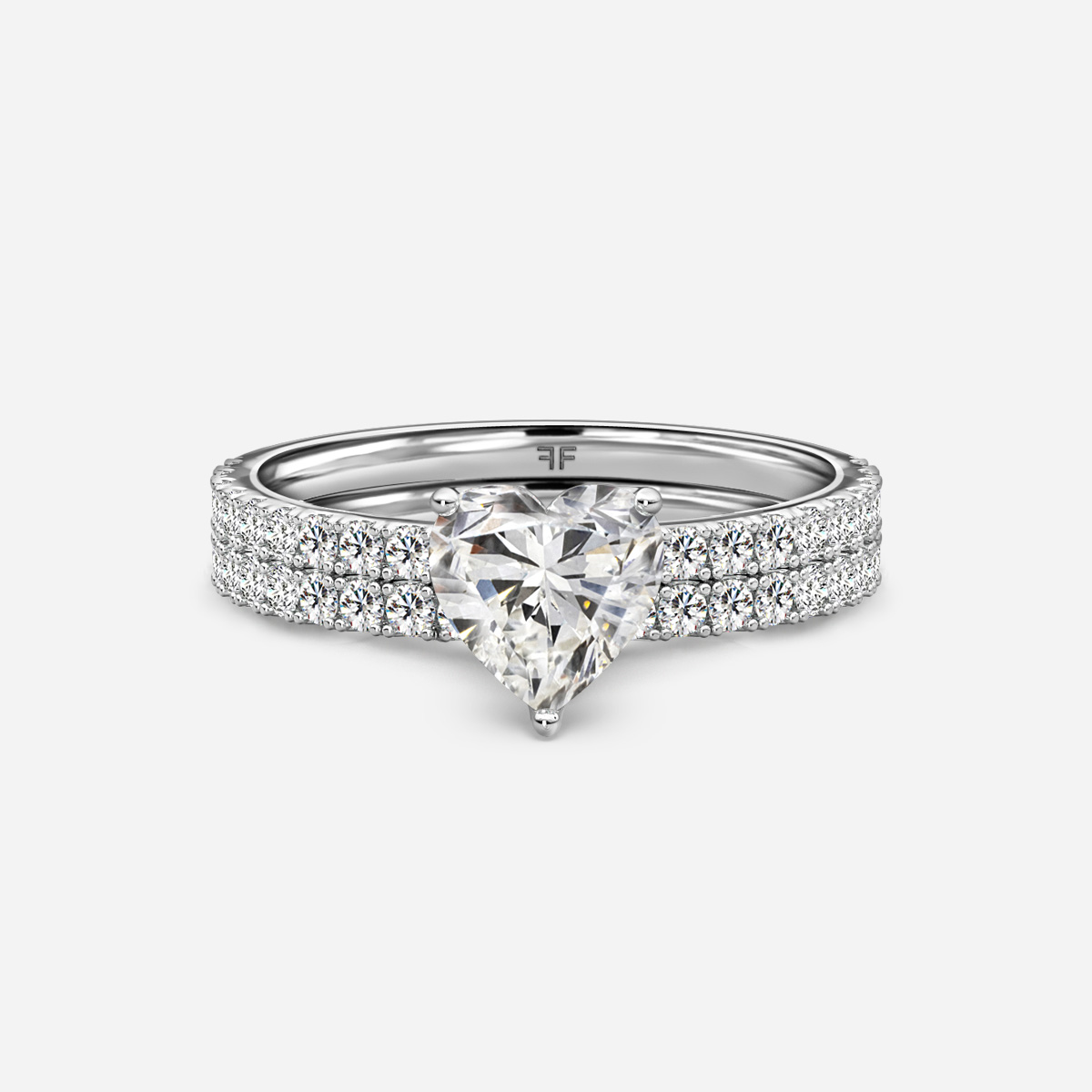 Jennifer Pavé Band Bridal Set