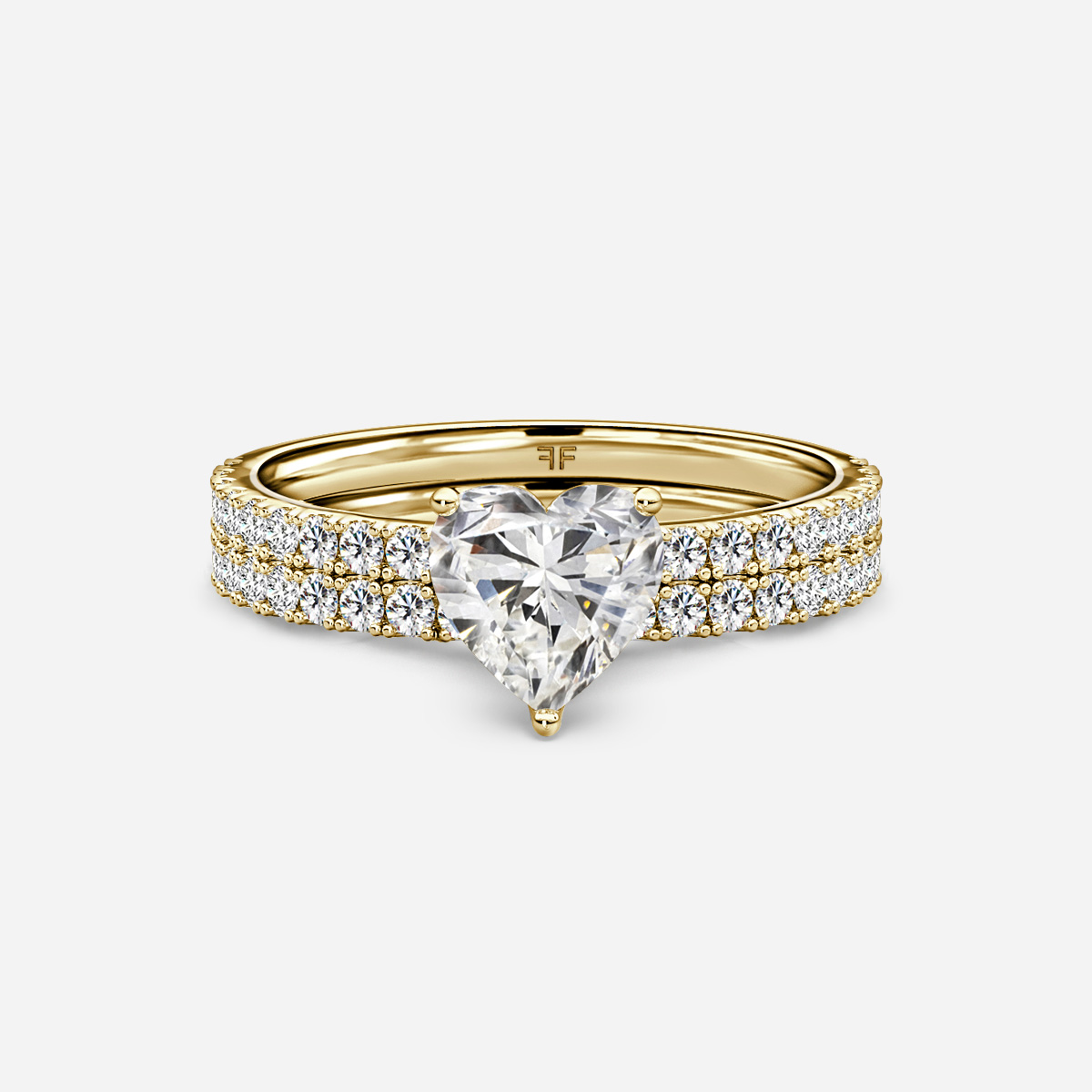 Jennifer Pavé Band Bridal Set