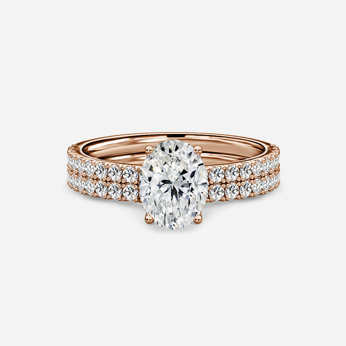 Jennifer Pavé Band Bridal Set