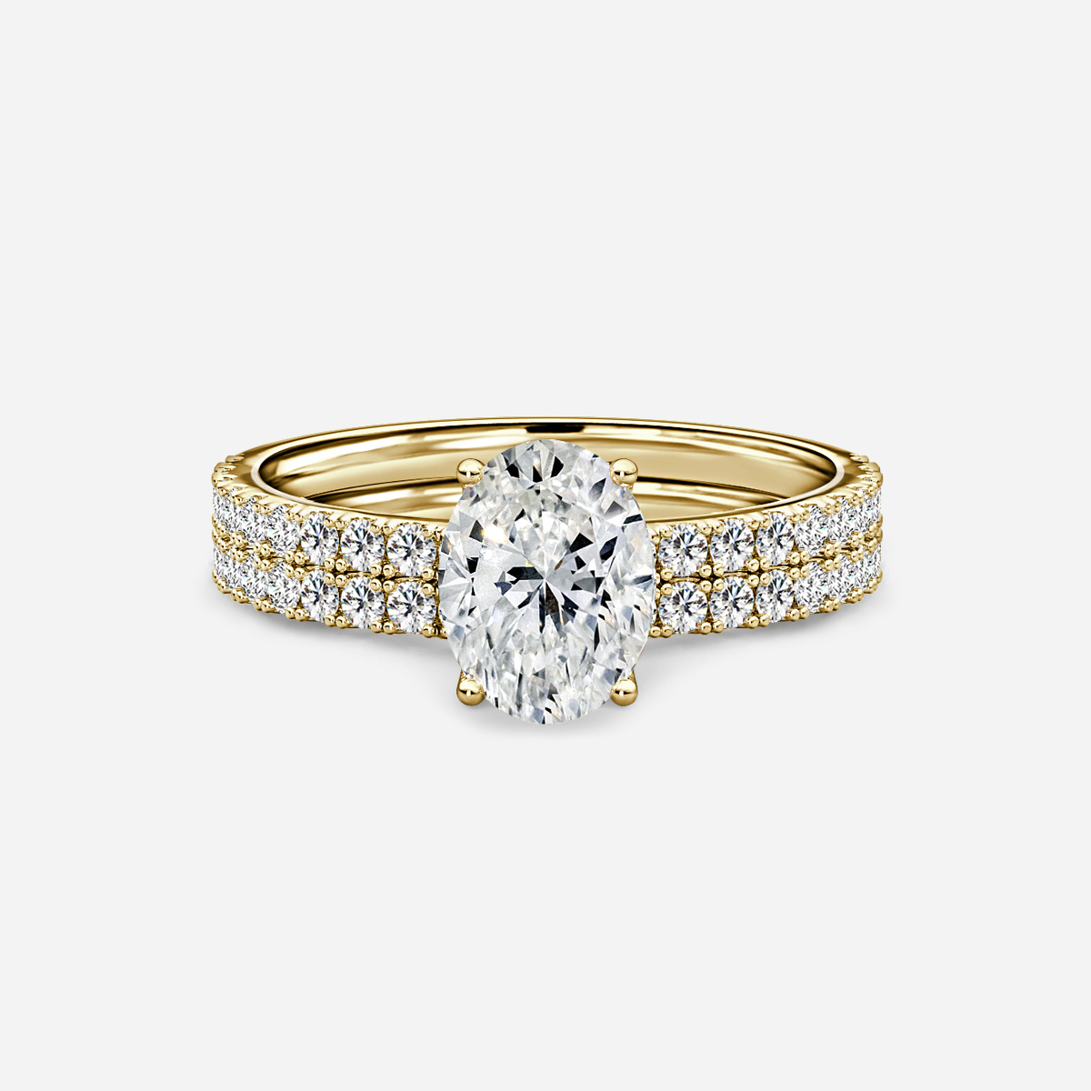 Jennifer Pavé Band Bridal Set