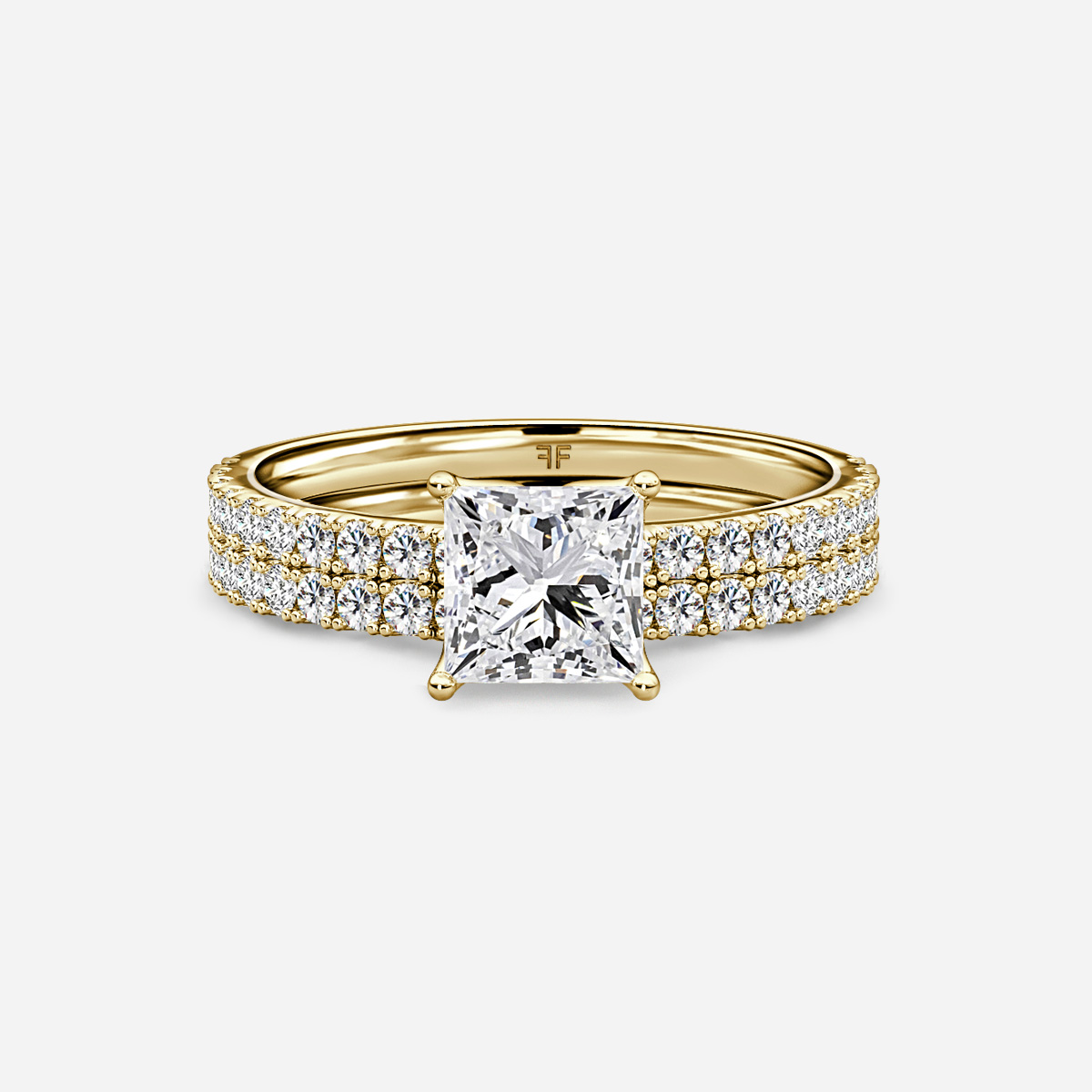 Jennifer Pavé Band Bridal Set