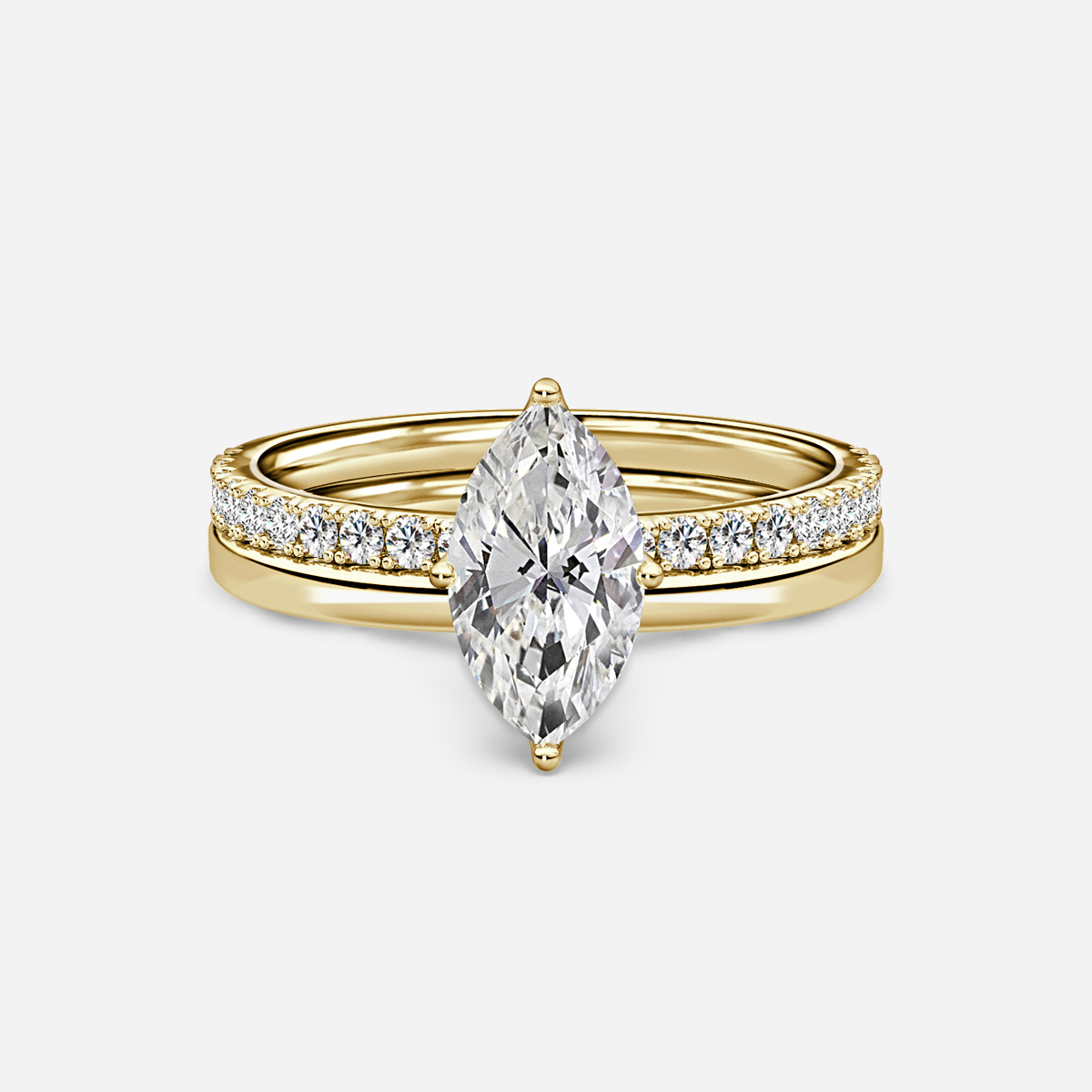 Jennifer Plain Band Bridal Set
