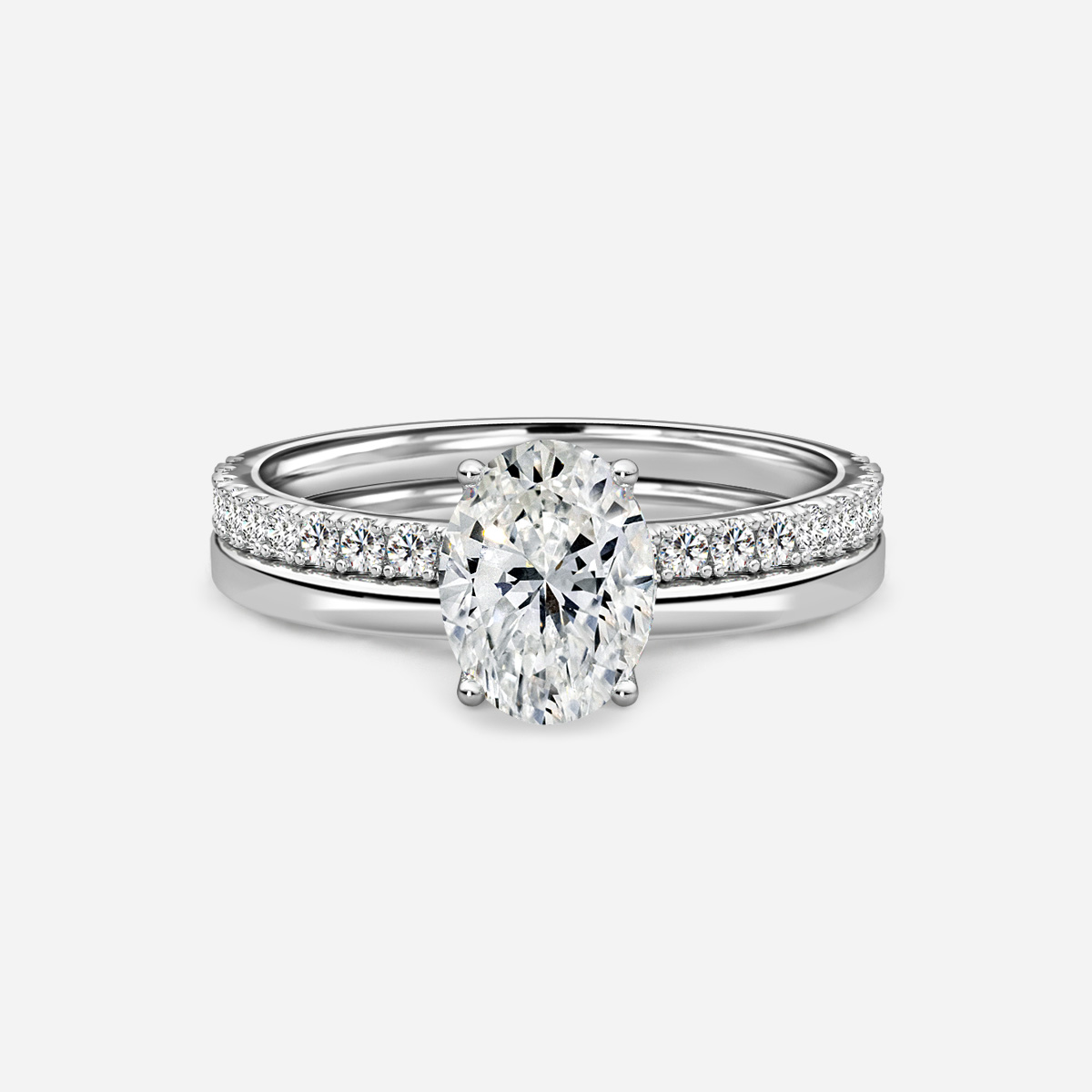 Jennifer Plain Band Bridal Set