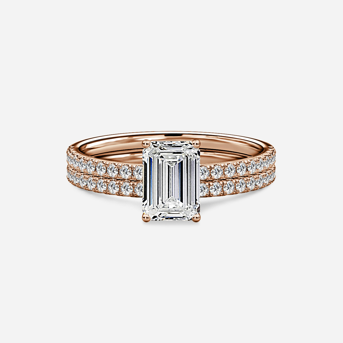 Jessica Pavé Band Bridal Set