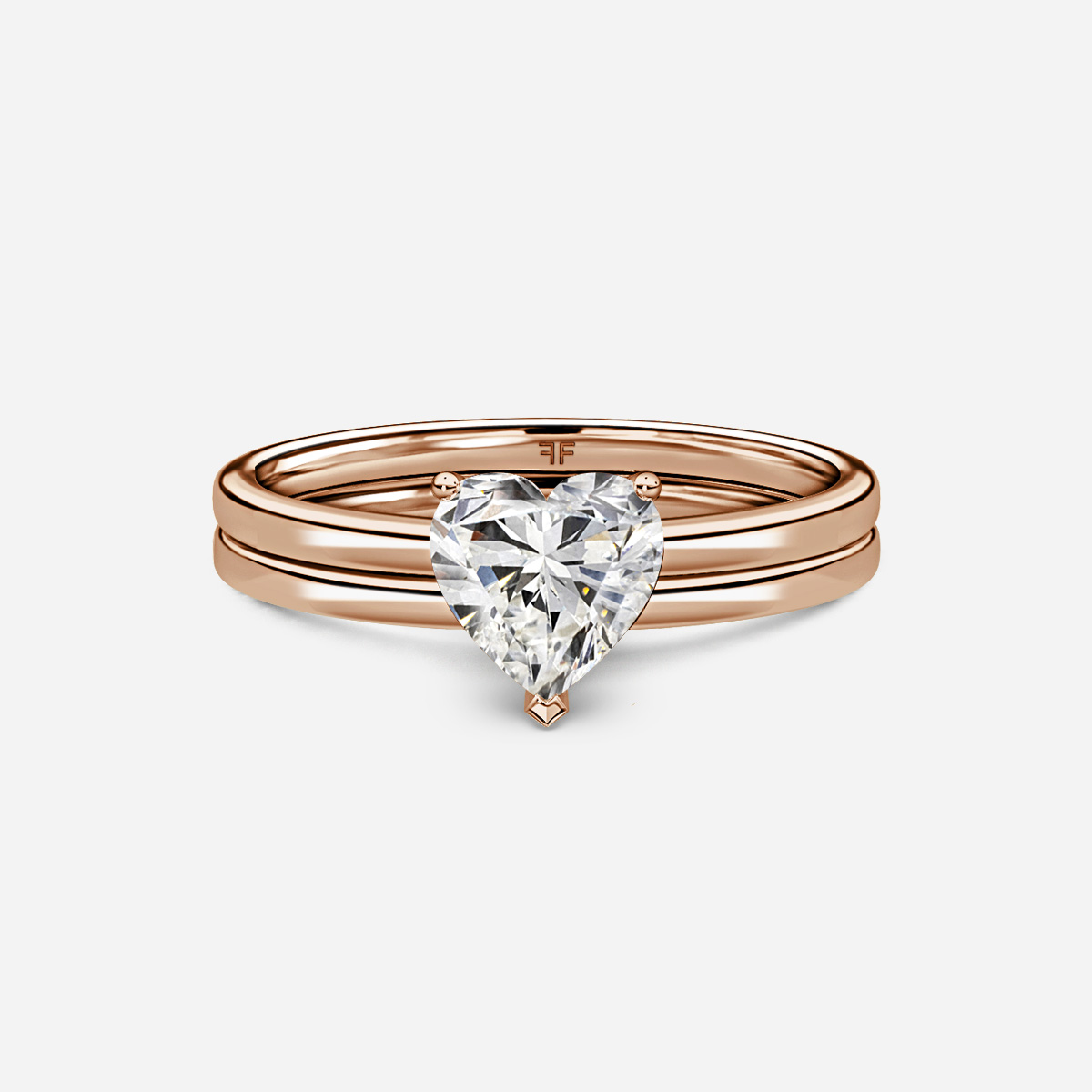 Chelsea Plain Band Bridal Set