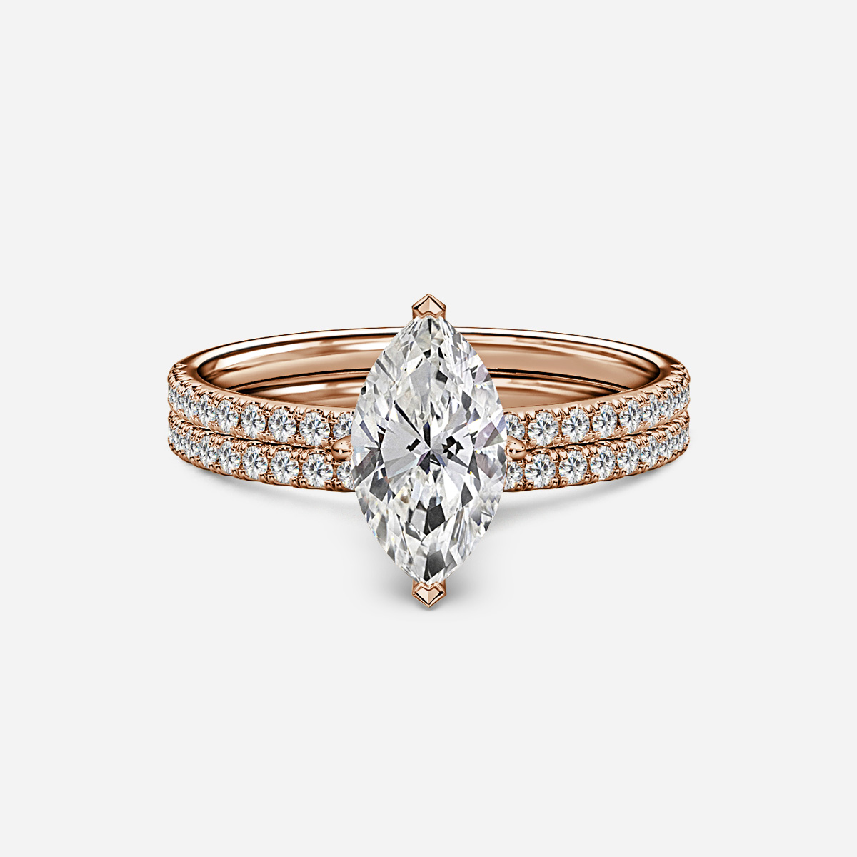 Jessica Pavé Band Bridal Set