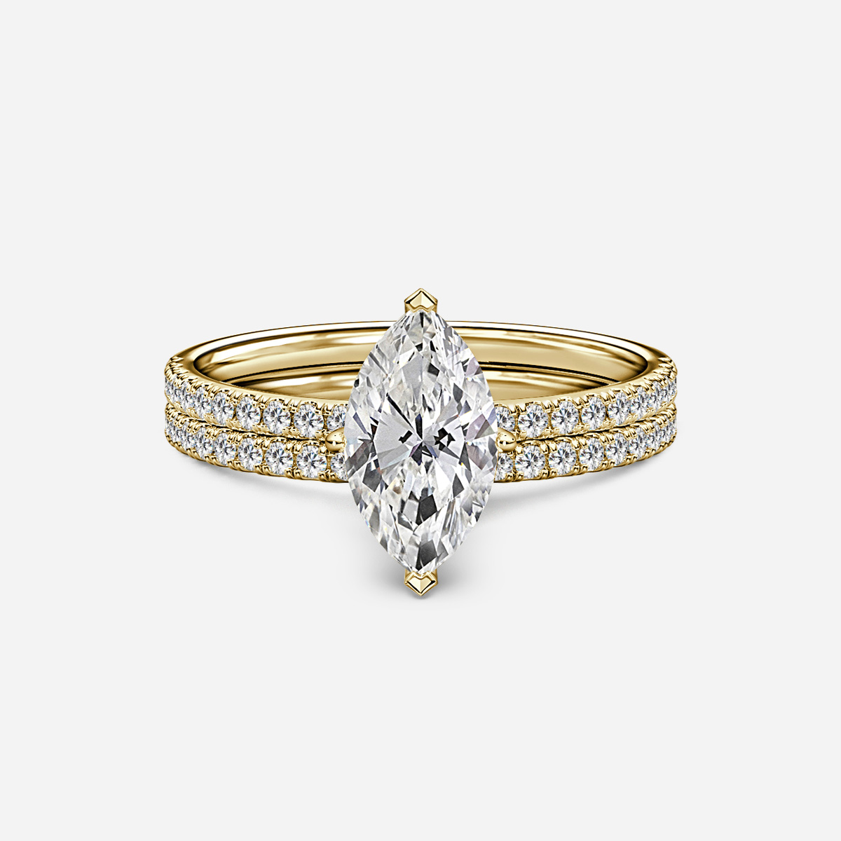 Jessica Pavé Band Bridal Set