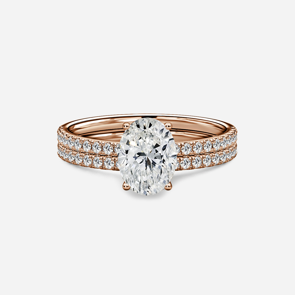 Jessica Pavé Band Bridal Set