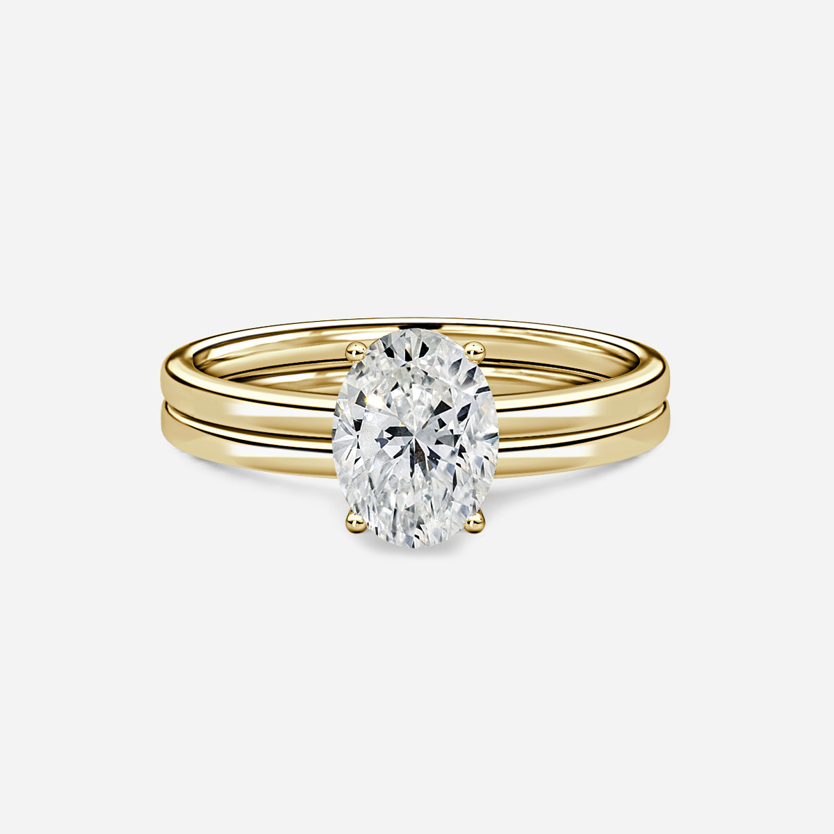 Chelsea Plain Band Bridal Set