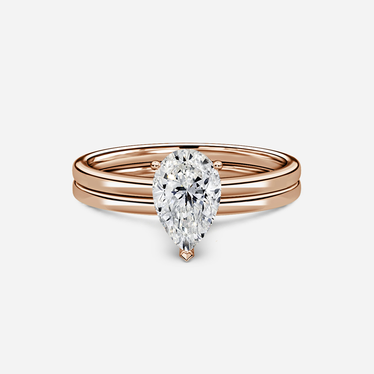 Chelsea Plain Band Bridal Set