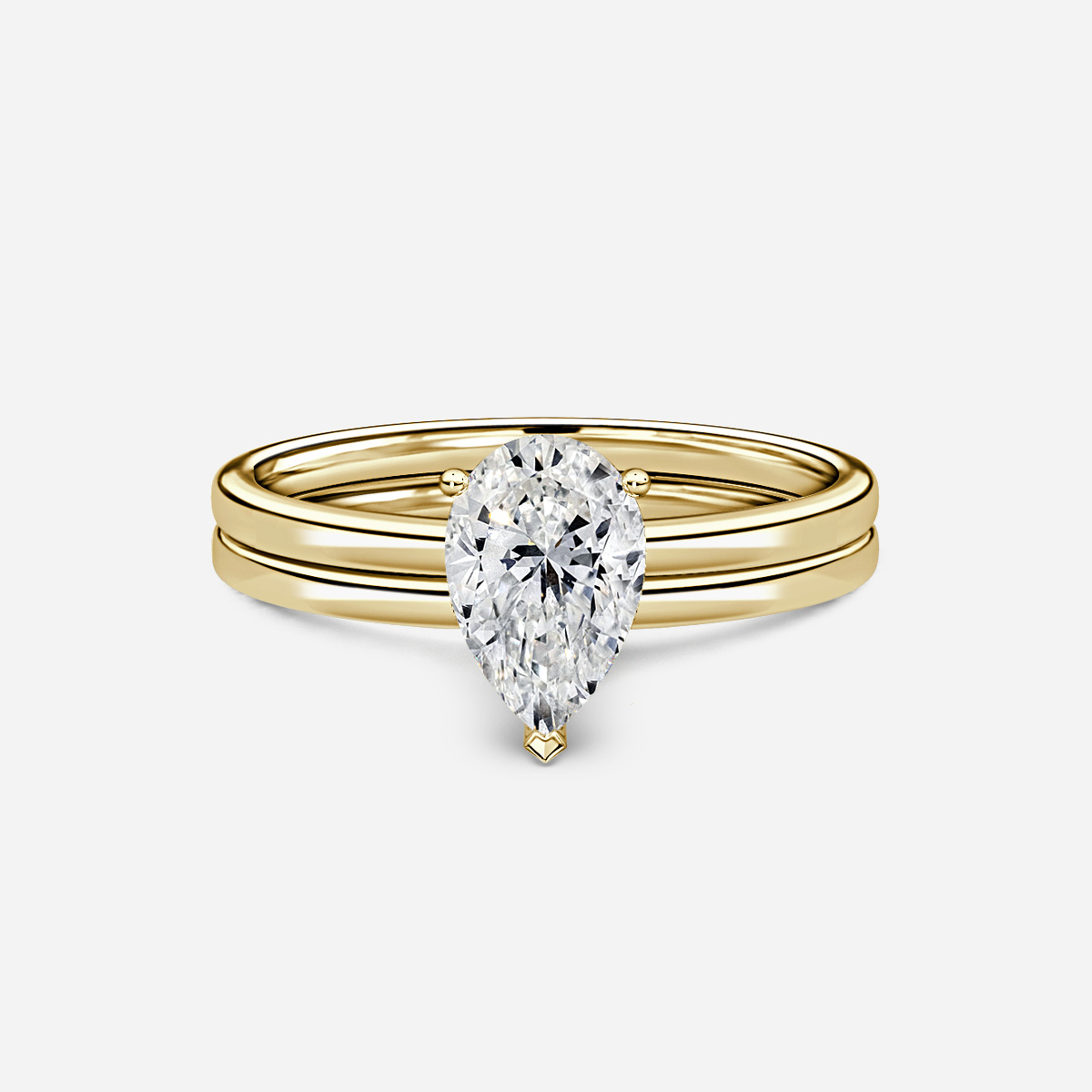 Chelsea Plain Band Bridal Set