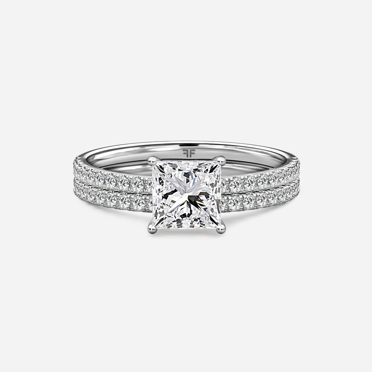 Jessica Pavé Band Bridal Set