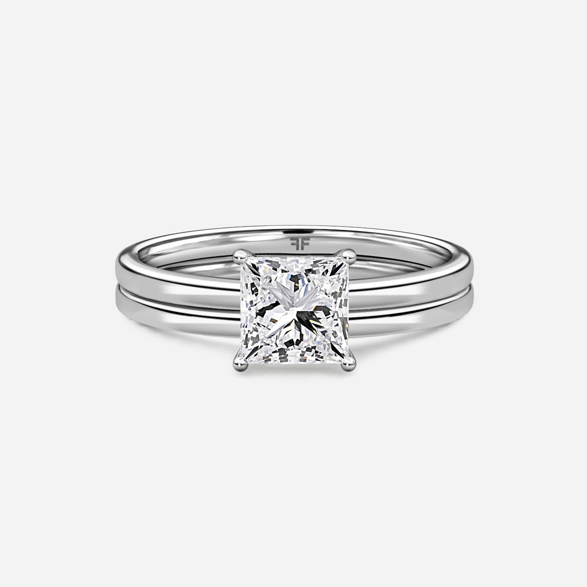 Chelsea Plain Band Bridal Set