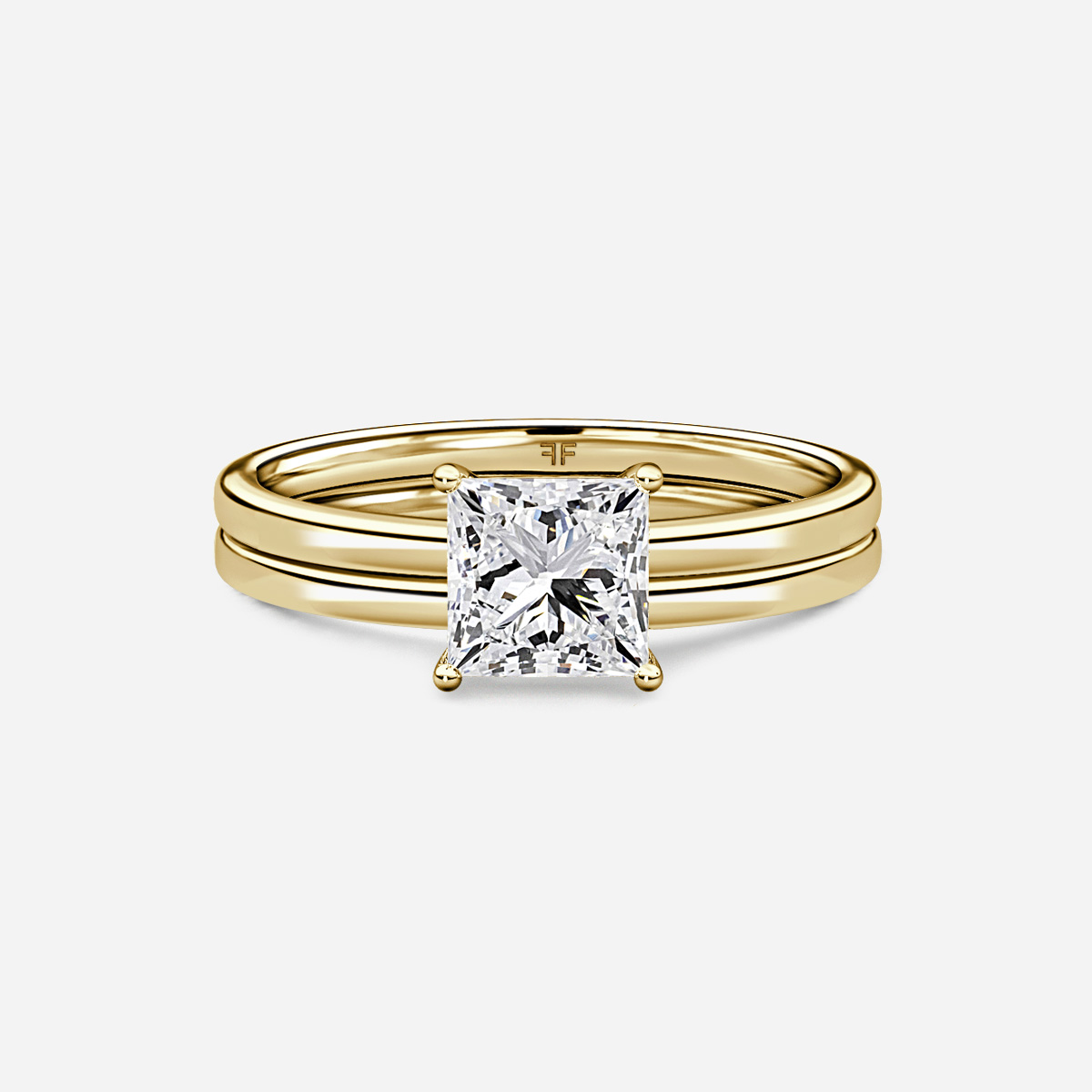 Chelsea Plain Band Bridal Set