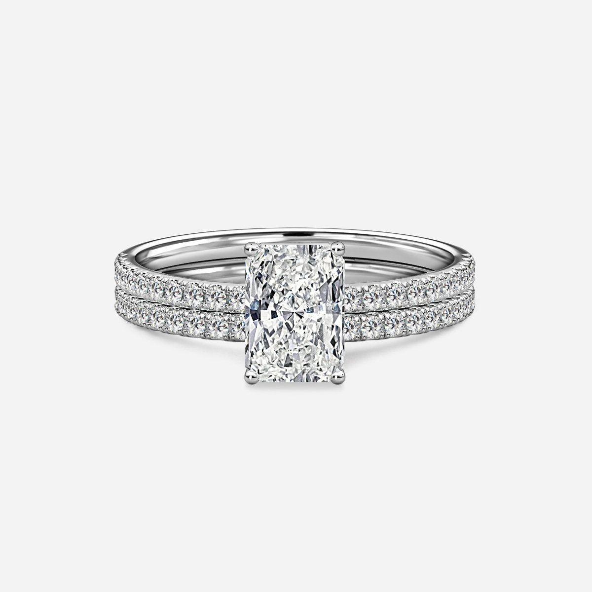 Jessica Pavé Band Bridal Set
