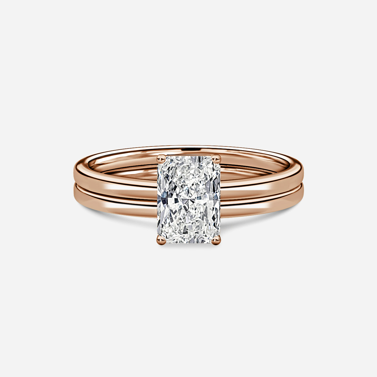 Chelsea Plain Band Bridal Set