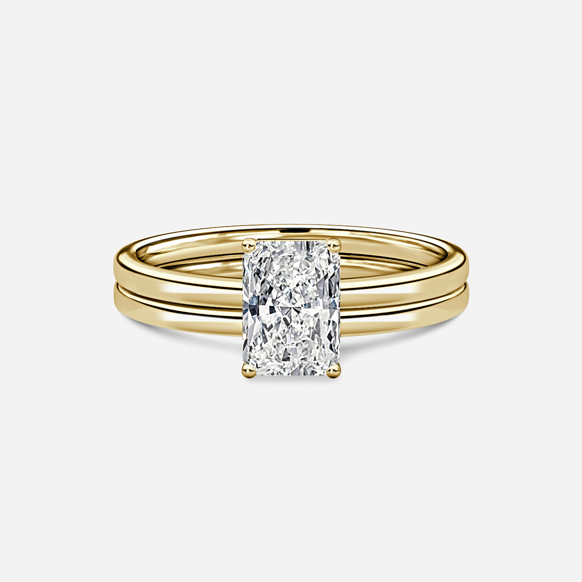 Chelsea Plain Band Bridal Set