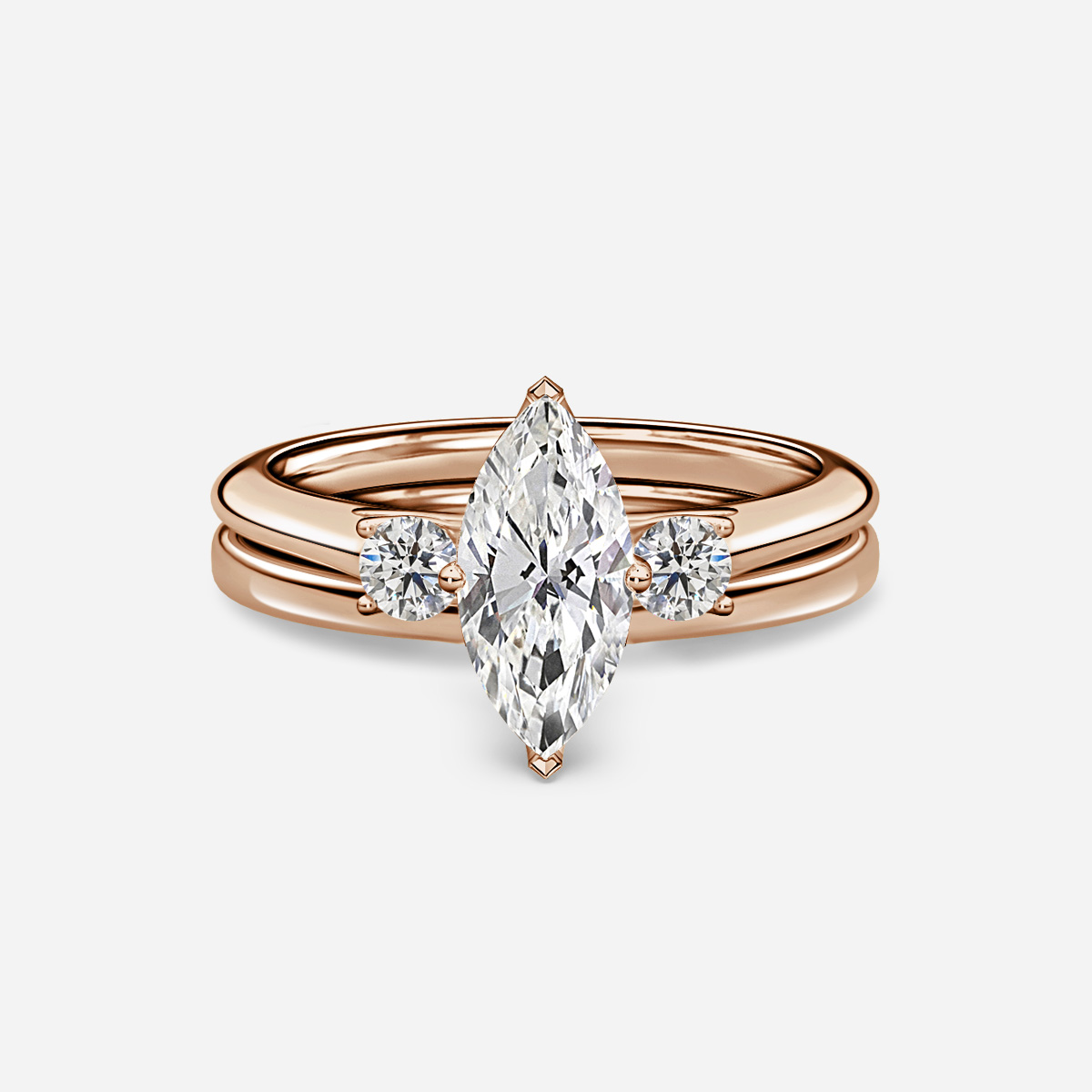 Rohini Plain Band Bridal Set