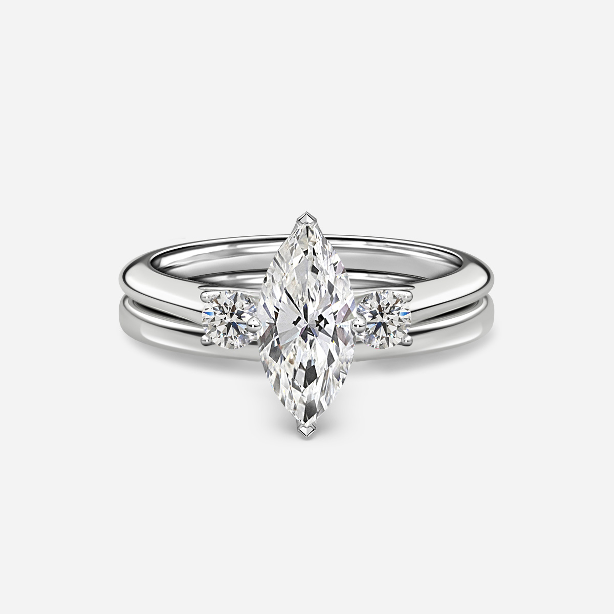 Rohini Plain Band Bridal Set