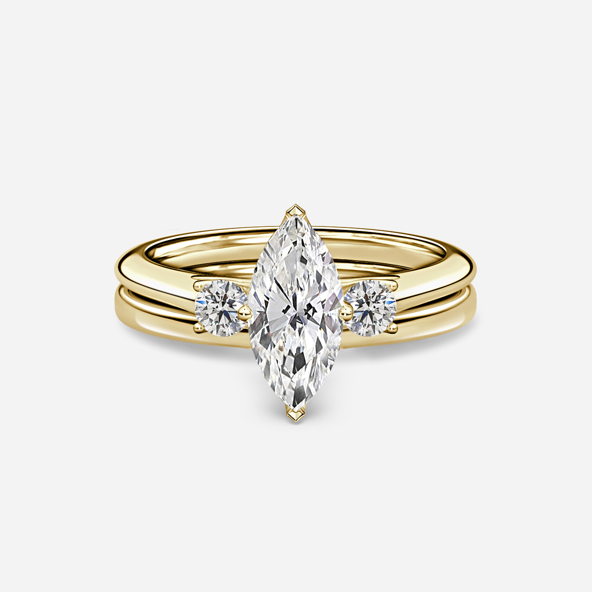 Rohini Plain Band Bridal Set