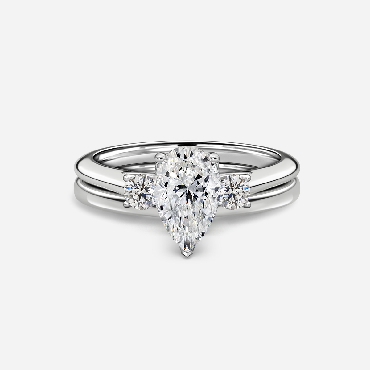 Rohini Plain Band Bridal Set