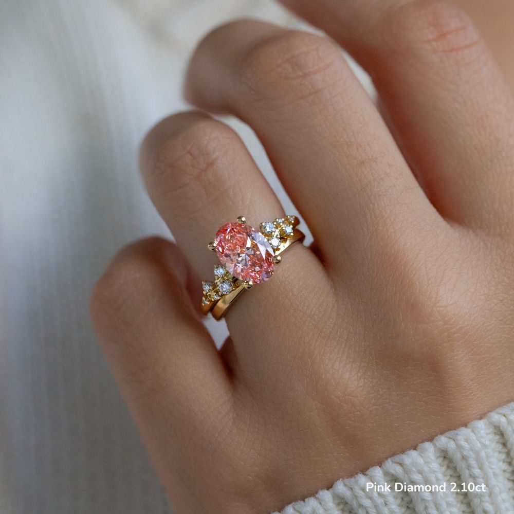 pink diamond engagement ring