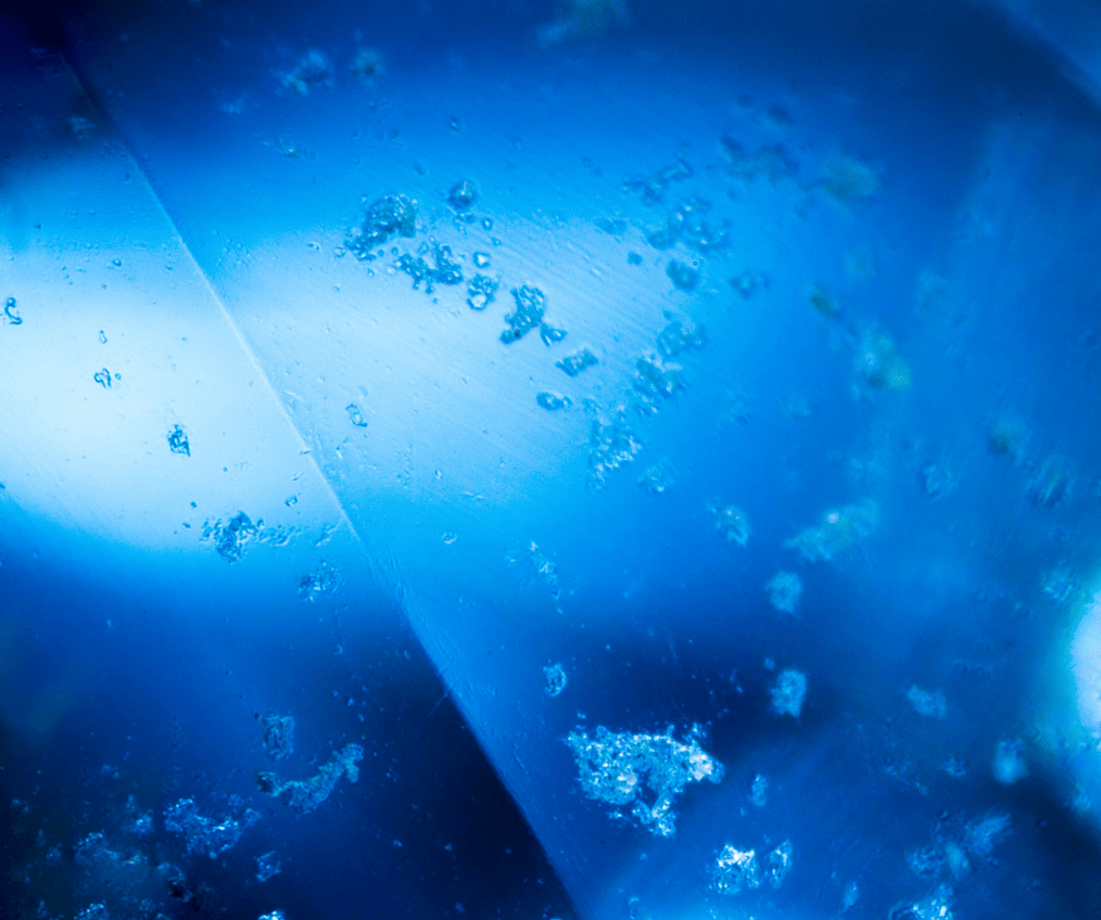 gemstone inclusion as seen under magnification