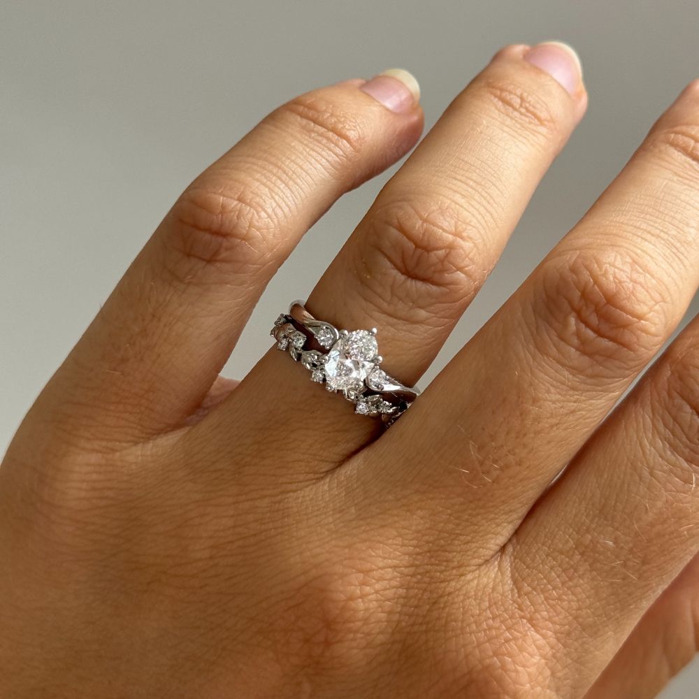 Ivy Platinum Diamond Wedding Ring Flawless Fine Jewellery London