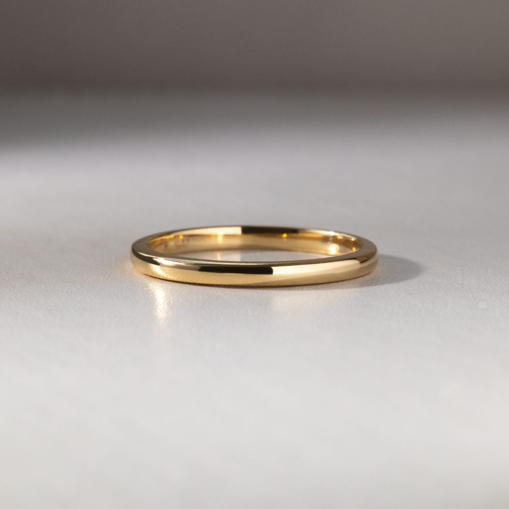 Elsmere Yellow Gold Plain Wedding Band Flawless Fine Jewellery