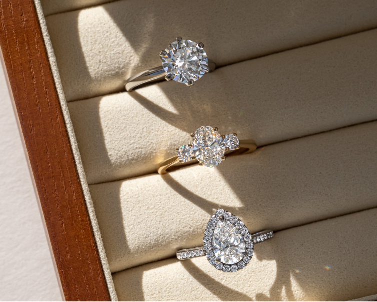 Classic diamond engagement rings from the top Manchester Jewellers