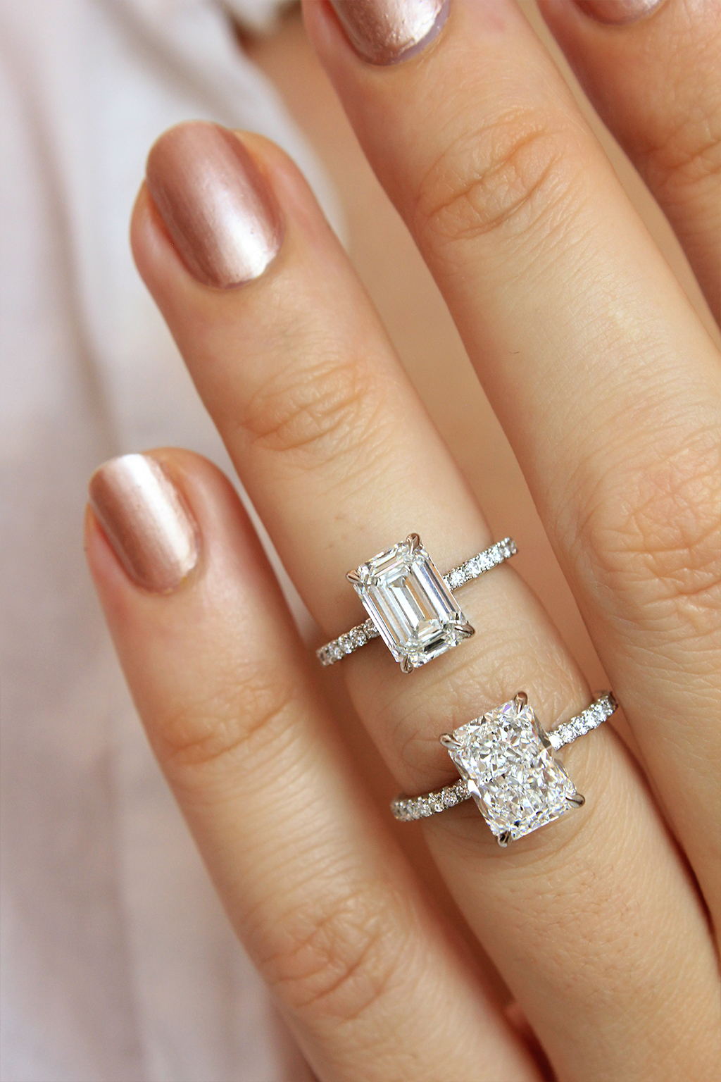 Diamond Band Engagement Rings
