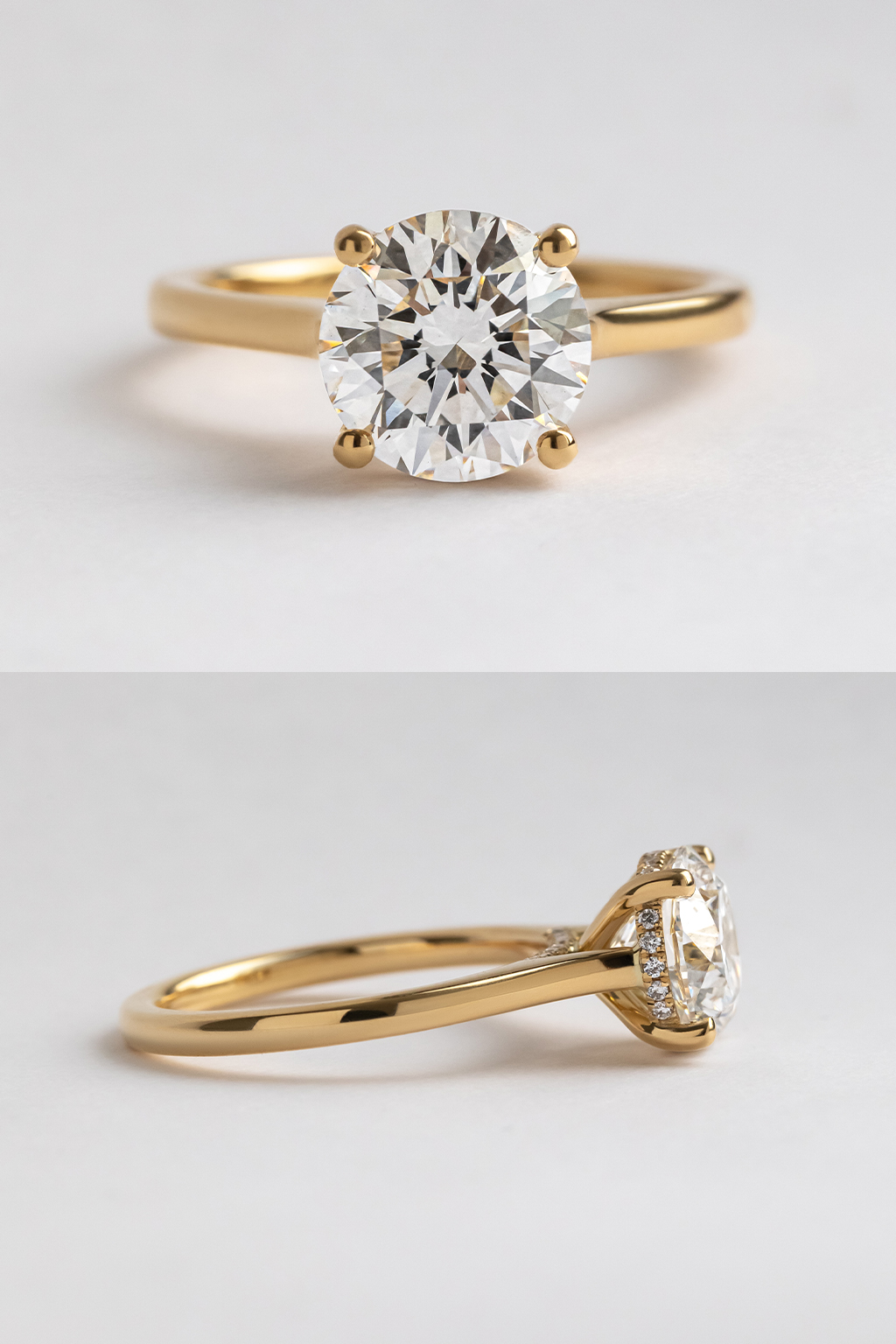 hidden halo engagement rings