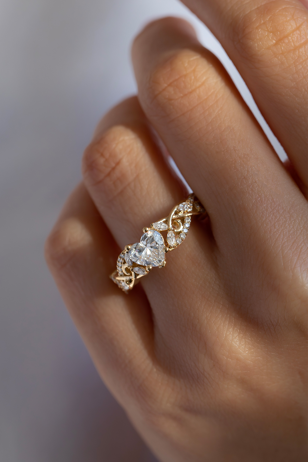Heart Cut Diamond Engagement Ring