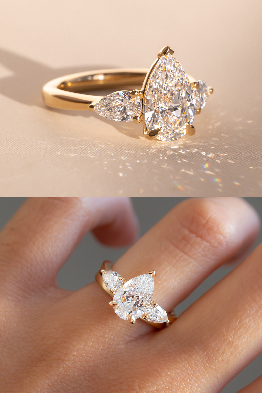 Pear Shaped Engagement Ring
