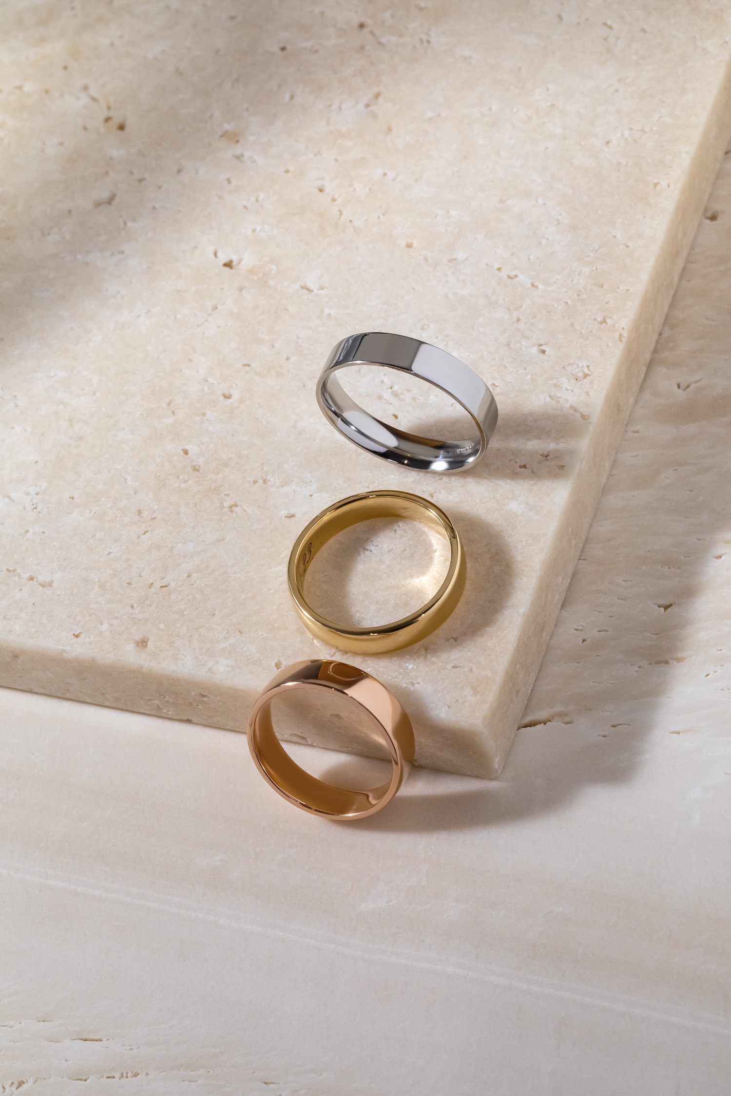 Men's Wedding rings-Rose Gold