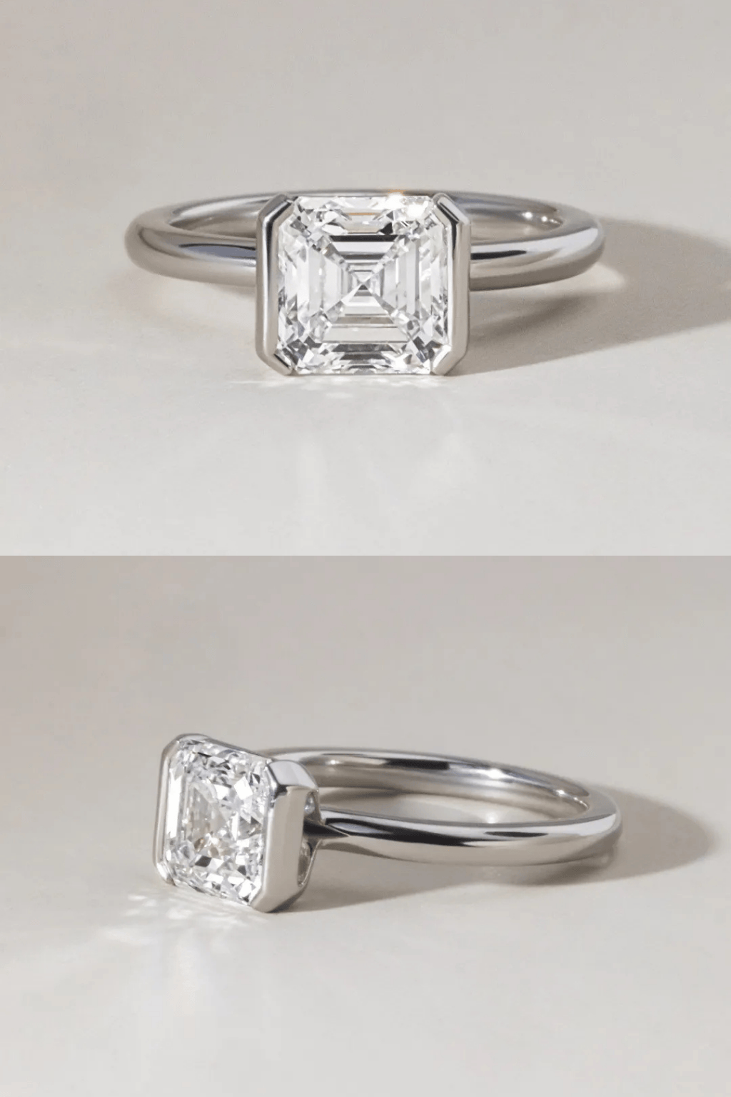 asscher cut lab grown diamonds