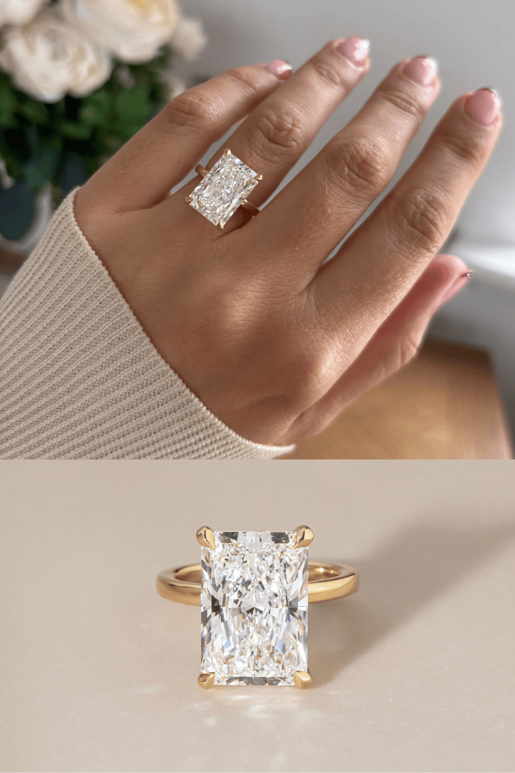 radiant cut lab grown diamonds