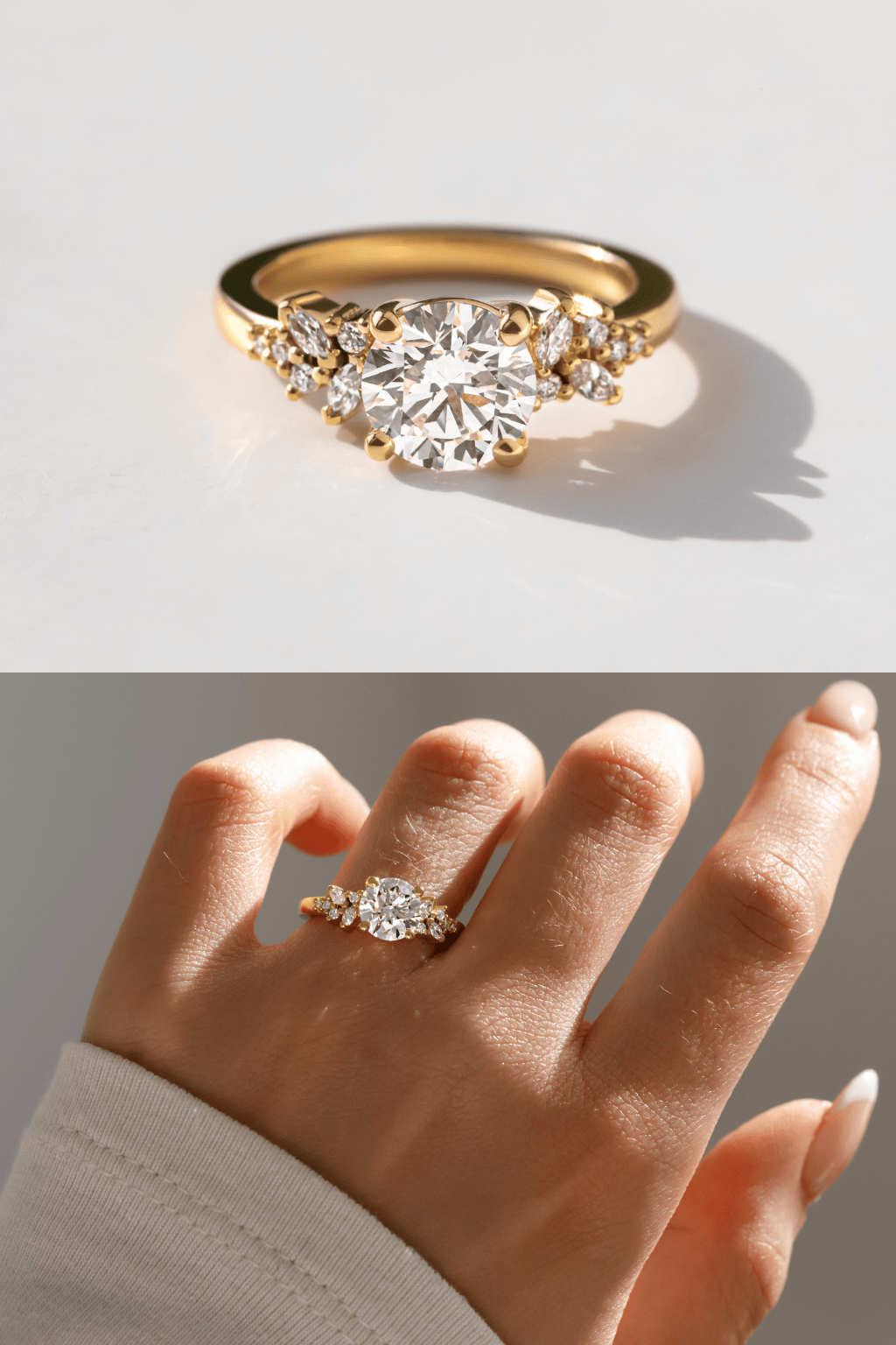 round cut lab grown diamonds