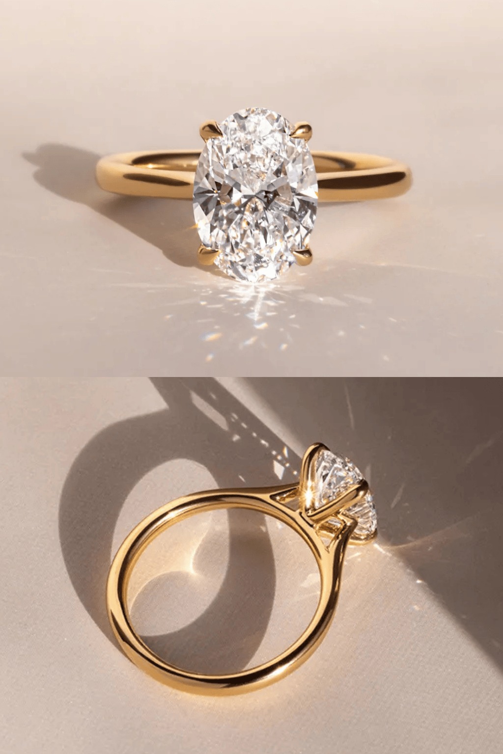 Oval Solitaire Engagement Rings