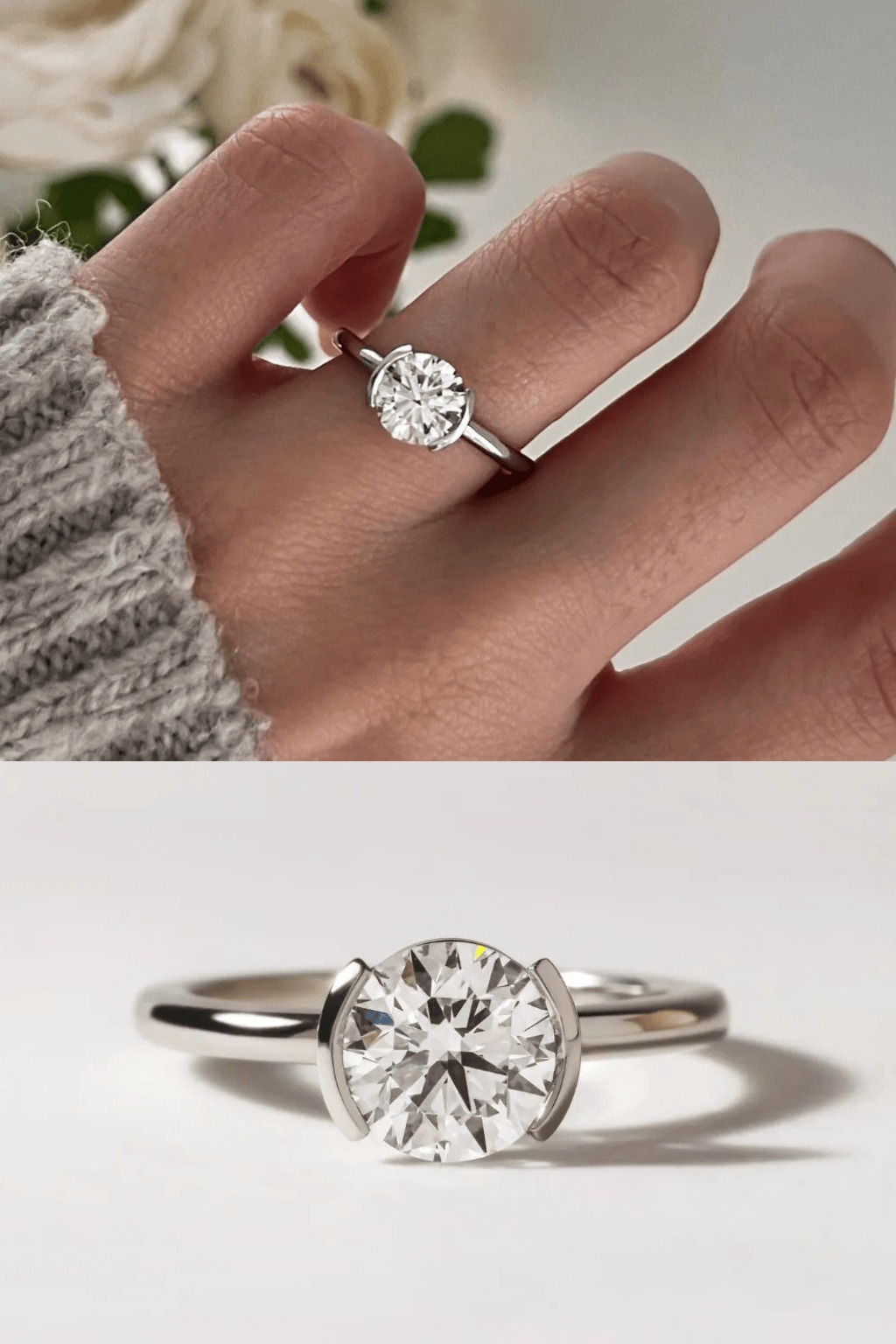 Round Solitaire Engagement Rings