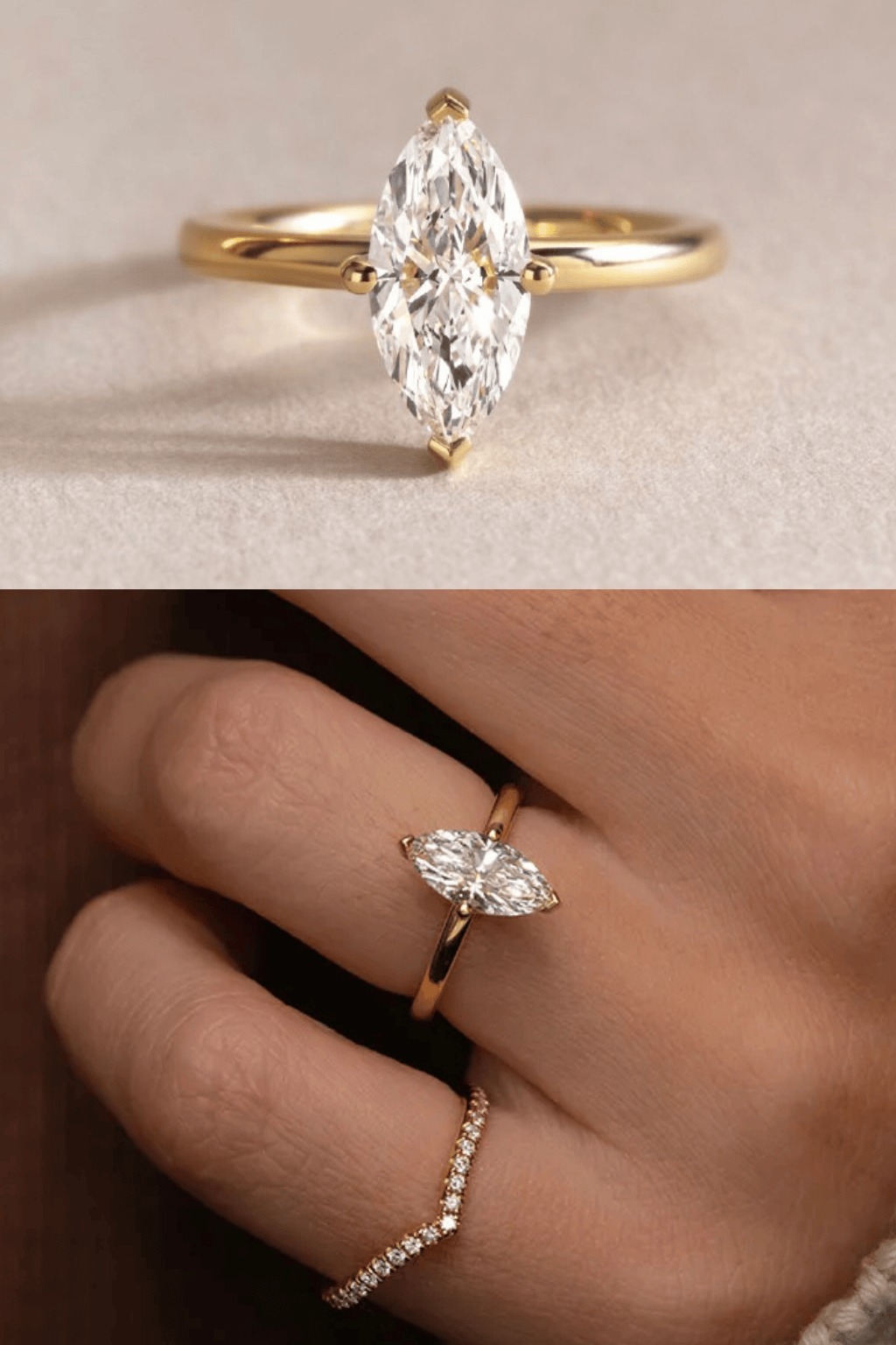Marquise Solitaire Engagement Rings