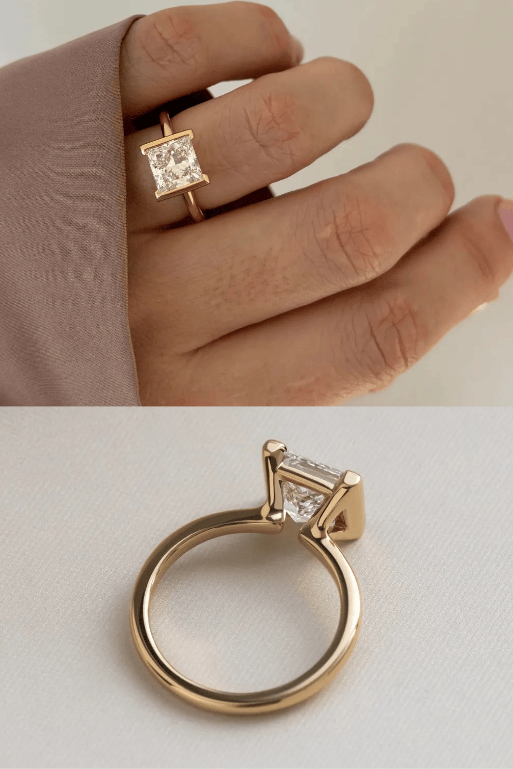 Princess Solitaire Engagement Rings