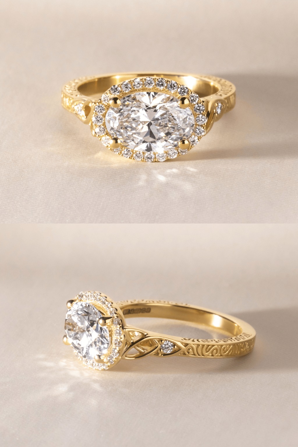Vintage Oval Engagement Rings
