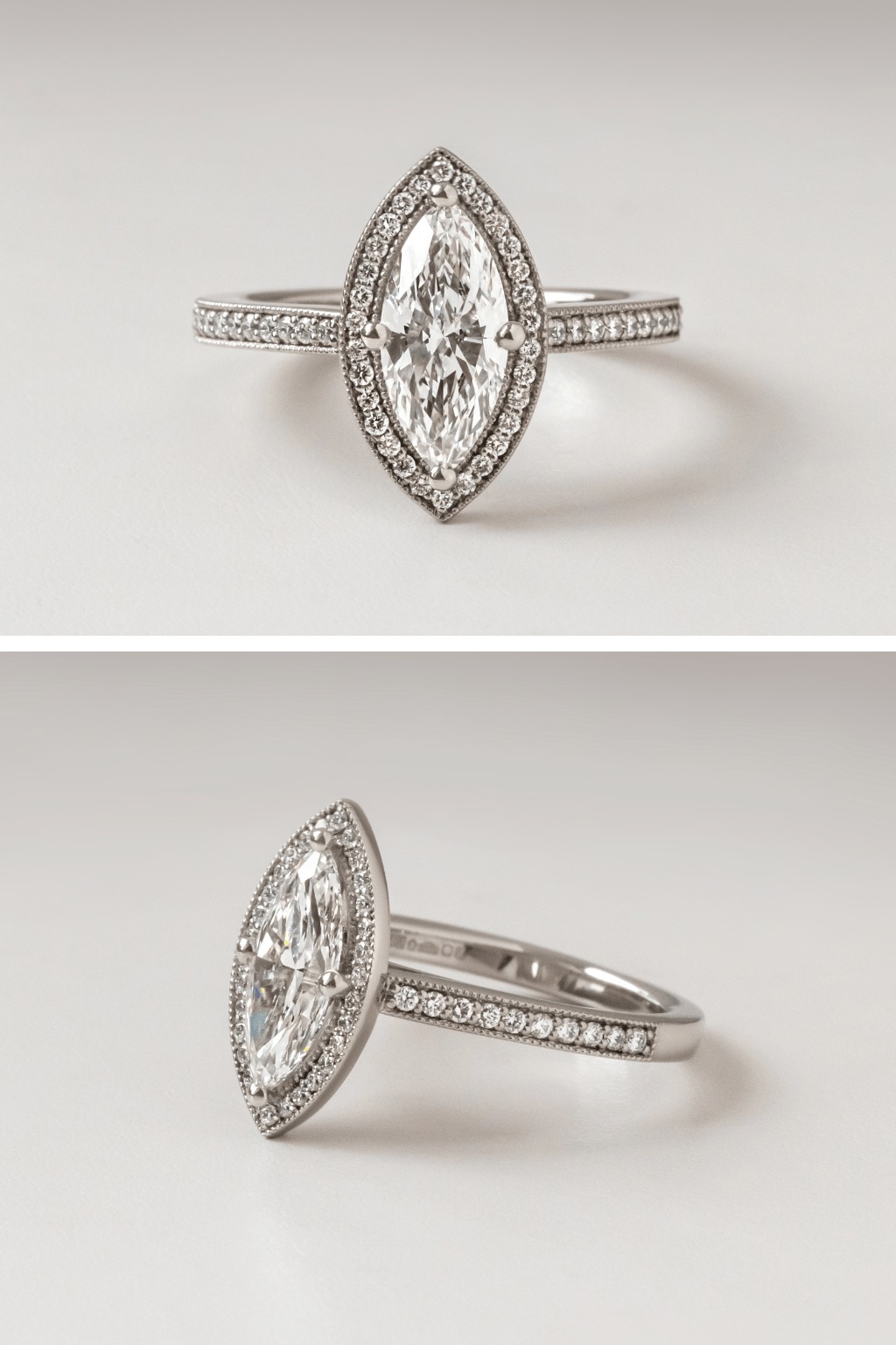 Marquise Cut Vintage engagement Rings