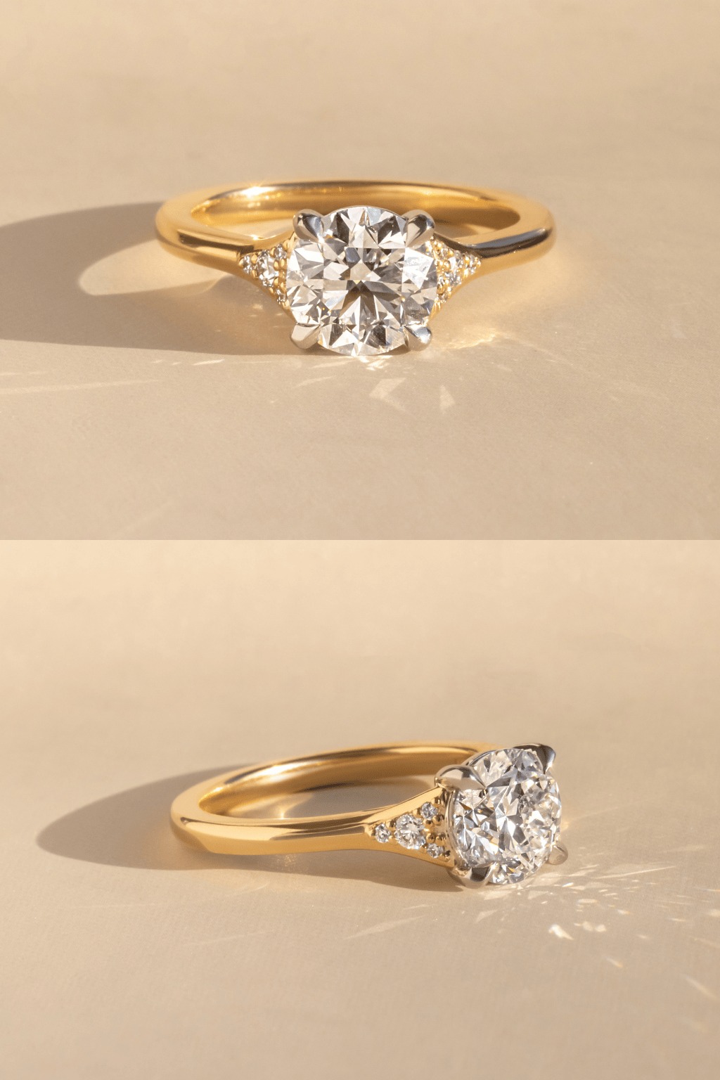 Vintage Round Engagement Rings