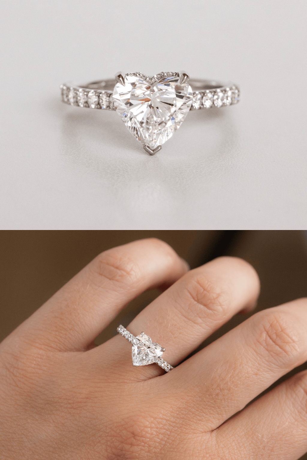 heart shaped lab grown diamonds