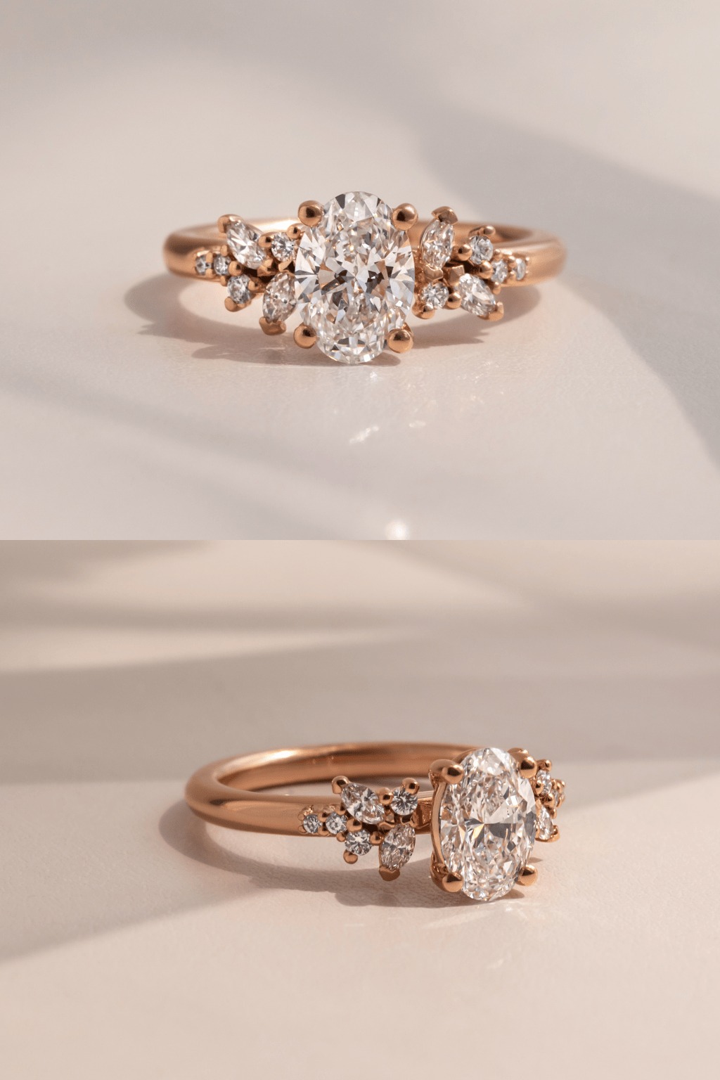 Unique Rose Gold Engagement Ring